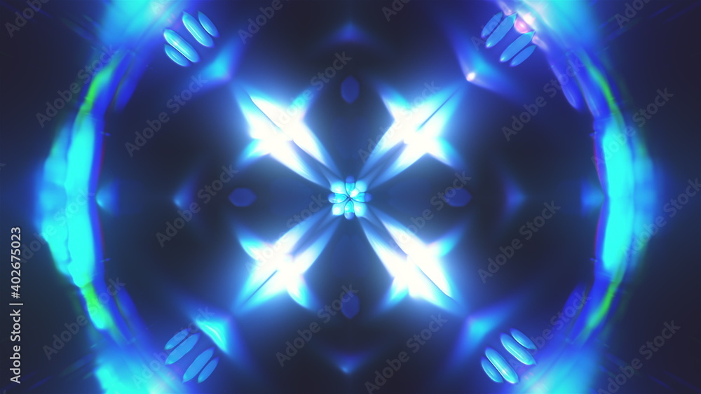 Poster abstract fractal light background. digital 3d rendering backdrop.