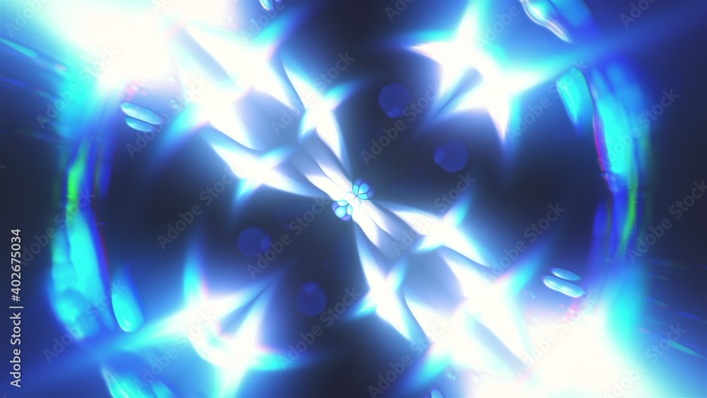 Poster abstract fractal light background. digital 3d rendering backdrop.