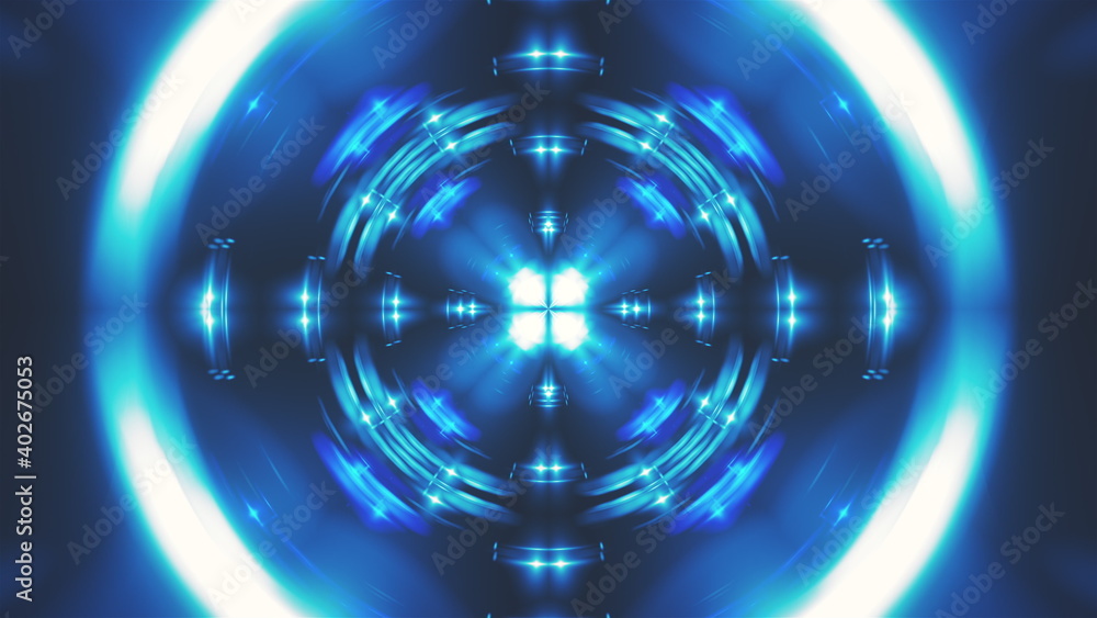 Poster abstract fractal light background. digital 3d rendering backdrop.