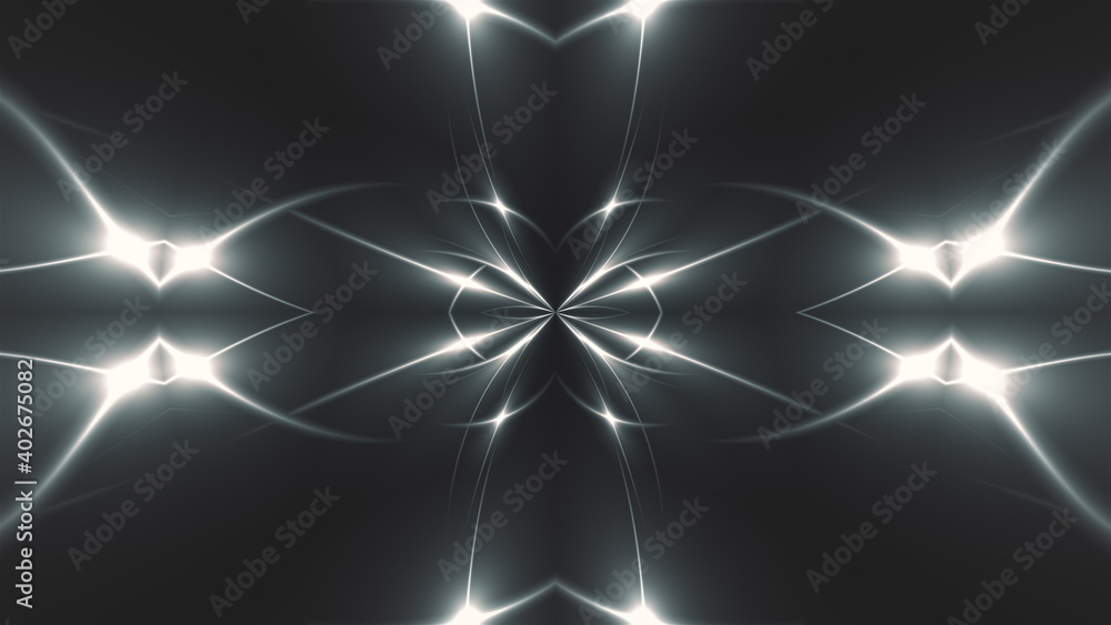 Poster abstract fractal light background. digital 3d rendering backdrop.