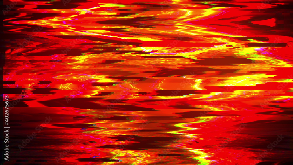 Poster glitch, pixel noise on the screen, computer generated. bad signal. video damage. 3d rendering a digi