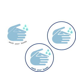 Fototapeta premium wash your hands sign, wash your hands, wash