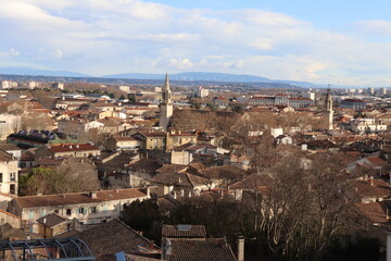 Vue d'ensemble de Avignon, vue sur les toîts, ville de Avignon, département du Vaucluse, France