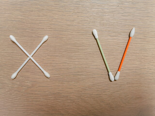 Ban on single-use plastics such as cotton swabs and replacing them with reusable cotton bud sticks.