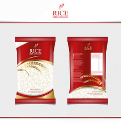 Rice food or thai food, package, banner and poster template vector design.