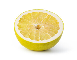 Pomelo fruit on white background