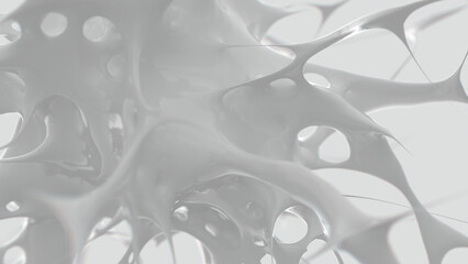 Abstract white paint explosion. Splash burst liquid. High Key Lighting.