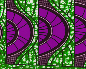 Colored African fabric – Seamless and textured pattern, cotton, photo 