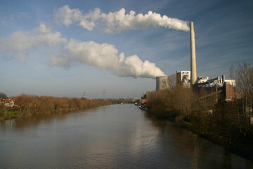 ENBW Kohlekraftwerk in Heilbronn am Neckar