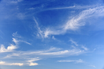 Fototapeta premium Beautiful sky and white clouds in Thailand for background.