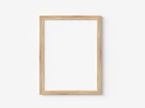 Wooden Poster and Picture Frame 3D Render Mockup