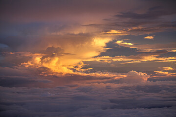 sunset in the clouds