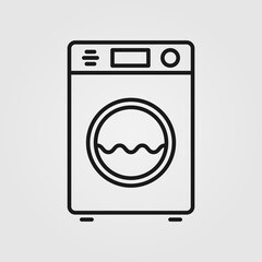 Washing machine icon. Laundry sign. Web site page and mobile app design element.