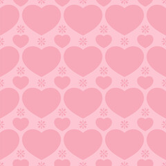 happy valentine's concept. seamless patterns with hearts. beautiful texture and wallpaper background, web page and banner design. minimal style. vector illustration