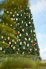 
Kiev (Kiev), Ukraine - January 02, 2021: Decorated holiday tree