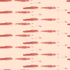 Watercolor seamless pattern background brown, beige, dotted line. Art continuous illustration. Hand drawn abstract art modern