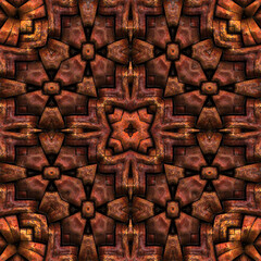 3D Illustration of Abstract Wood Background Texture Design
