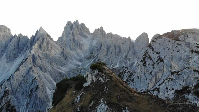 Die Drei Zinnen (italienisch Tre Cime di Lavaredo) im Herbst IIII.