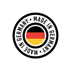 Made in Germany stamp. Germany quality stamp. Vintage Product quality label template. Vector illustration