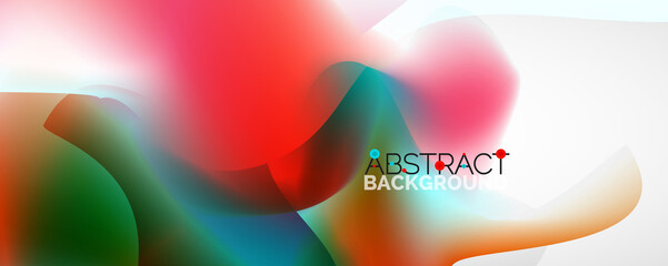 Fluid color gradient abstract background, trendy colorful wallpaper. Vector illustration for placards, brochures, posters, banners and covers