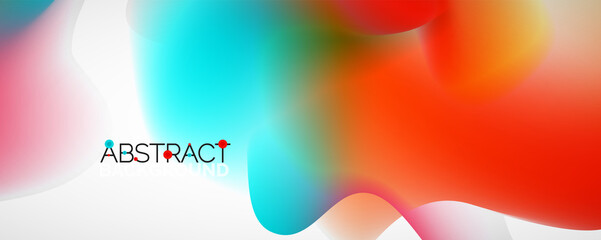 Fluid color gradient abstract background, trendy colorful wallpaper. Vector illustration for placards, brochures, posters, banners and covers
