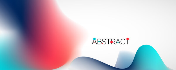 Fluid color gradient abstract background, trendy colorful wallpaper. Vector illustration for placards, brochures, posters, banners and covers