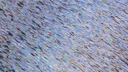 Abstract Holographic foil wave background. Rainbow metal background. Foil texture