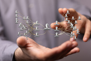 hierarchy connection team group digital