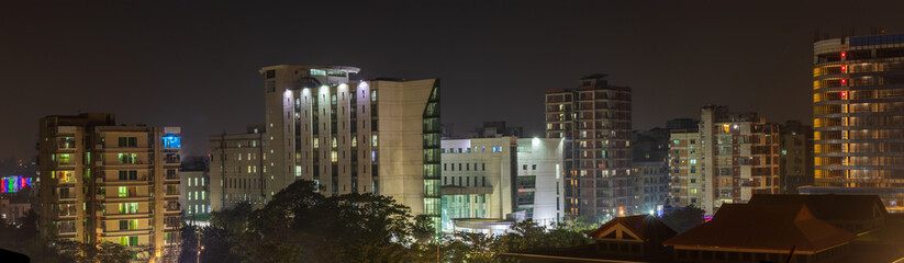 Long Exposure Night CityScape of Dhaka City