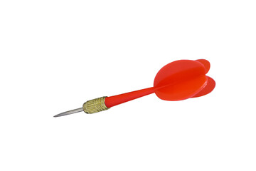 Red Dart isolated on white background.