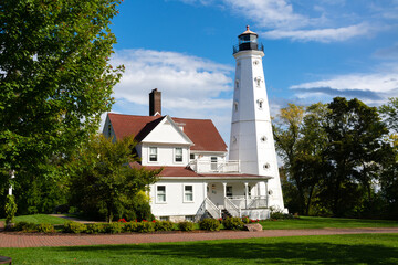 Fototapeta na wymiar North Point Lighthouse