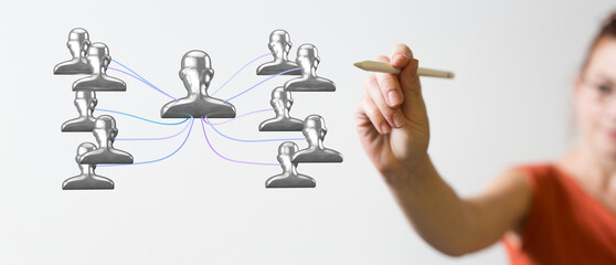 team hierarchy connection group digital