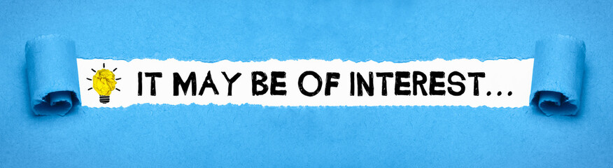 It may be of interest... 