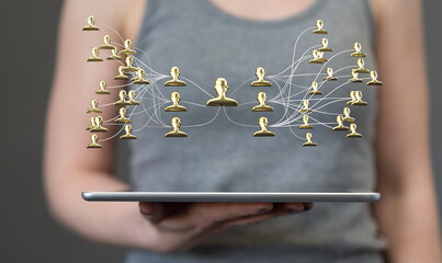 team hierarchy connection group digital