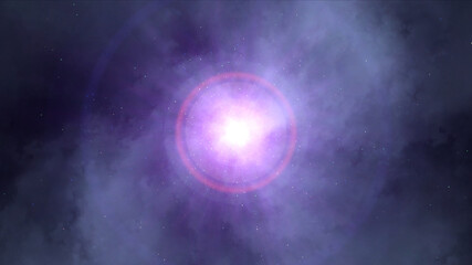Obraz na płótnie Canvas cosmos star ray light space particle nebula