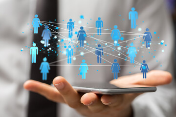 organization chart team concept networking