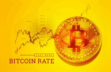 Trading bitcoin on the exchange. The growth of the bitcoin rate. Cryptocurrency exchange quotes