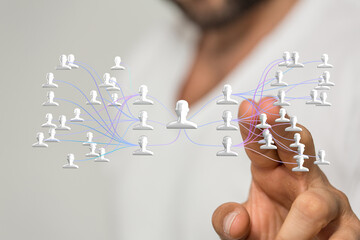 team hierarchy connection group digital