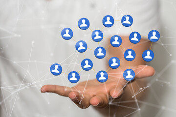 Telecommunication concept with abstract network structure