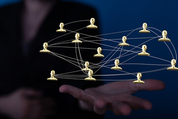 organization chart team concept networking