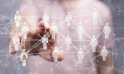 Telecommunication concept with abstract network structure