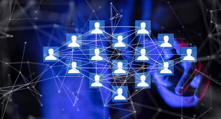 Telecommunication concept with abstract network structure
