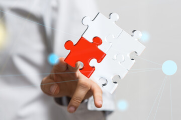 Business solutions, success and strategy, learning concept. .