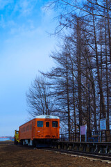 自然　帯広の幸福駅　旧国鉄