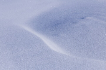 Shades of white snow