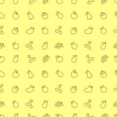 fruits vector seamless pattern. fruits background pattern