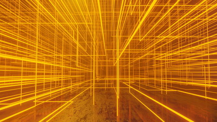 Orange Xray - Abstract Technology 