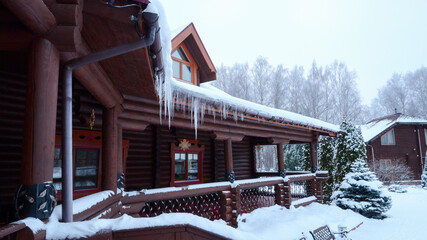 ski resort in winter