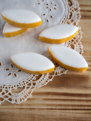 Typical almond sweets from france calissons d'aix