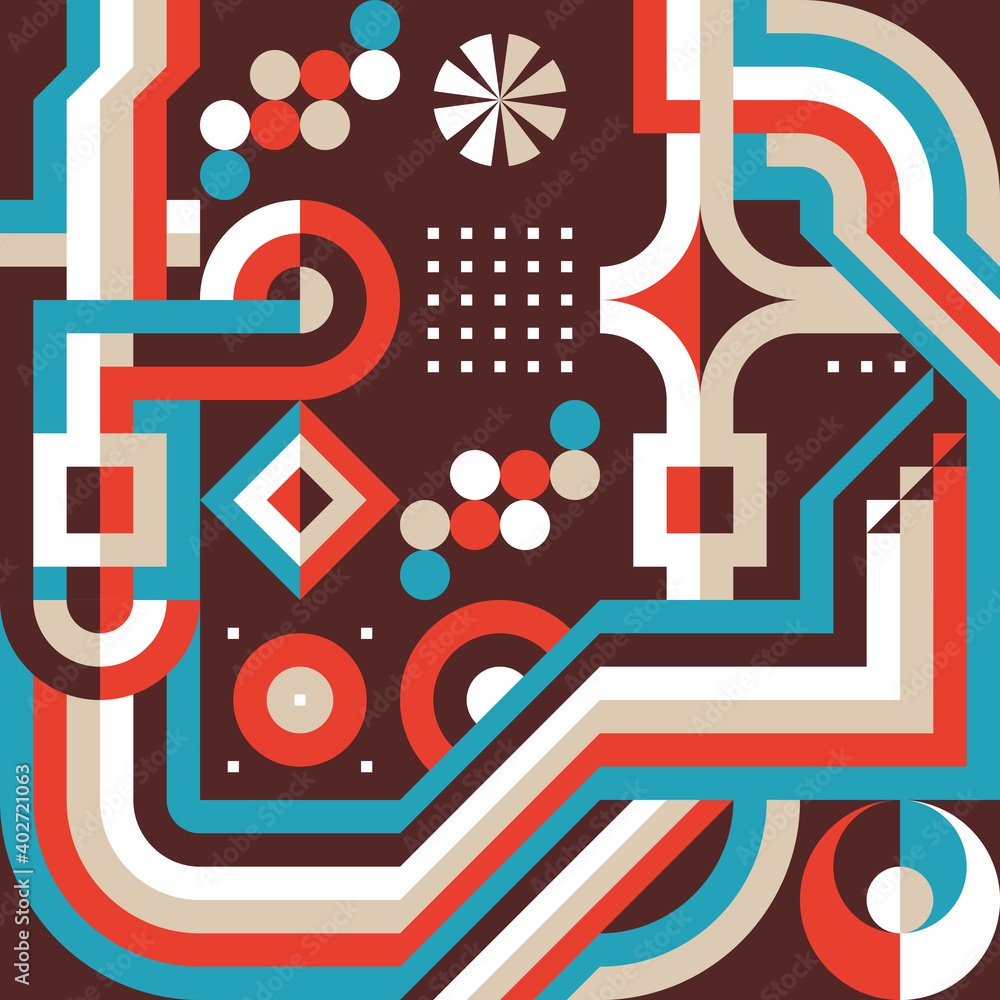 Poster background geometric design. abstract pattern digital banner. mosaic ornament layout. creative graph
